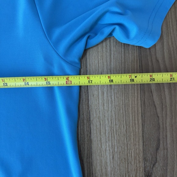 Sympli Womens Trapeze Dress Sz 4 Aqua Blue Pockets Lagenlook Flowy Stretch Artsy - Picture 9 of 11